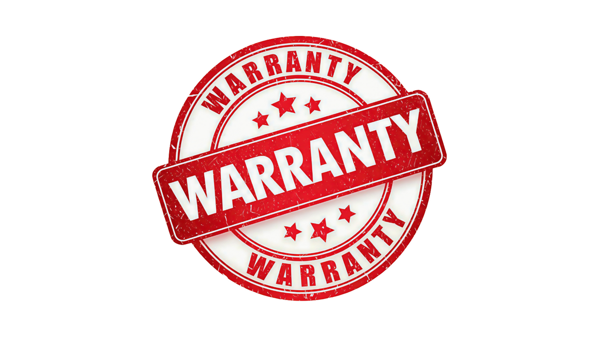 warranty symbol on white background
