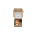 An open kraft paper box containing a set of copper compression fittings, O-rings, and a white instruction card labeled GBD-T66A, shown on a plain white background.