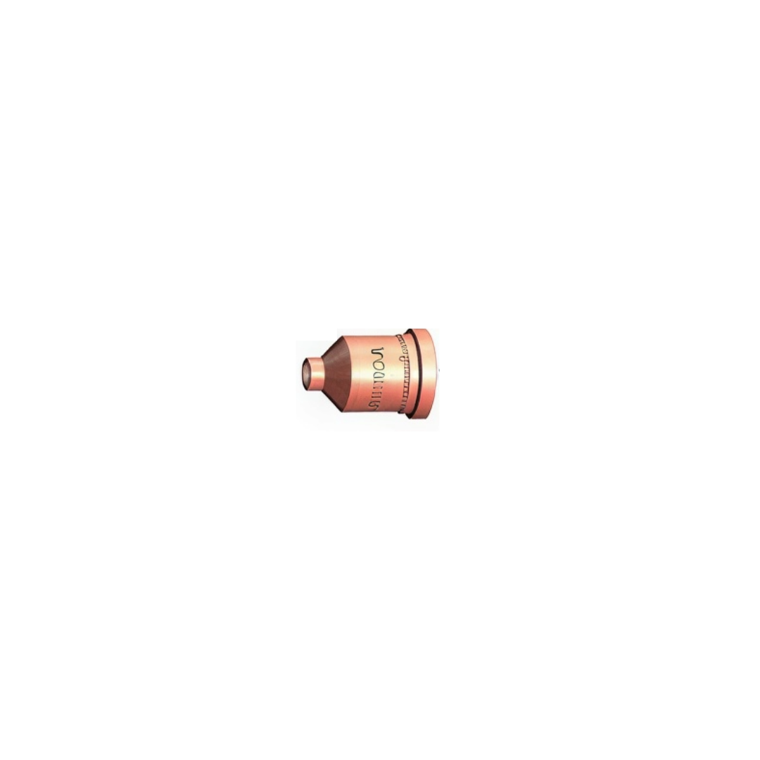 Copper gouging nozzle for thermacut plasma system on white background