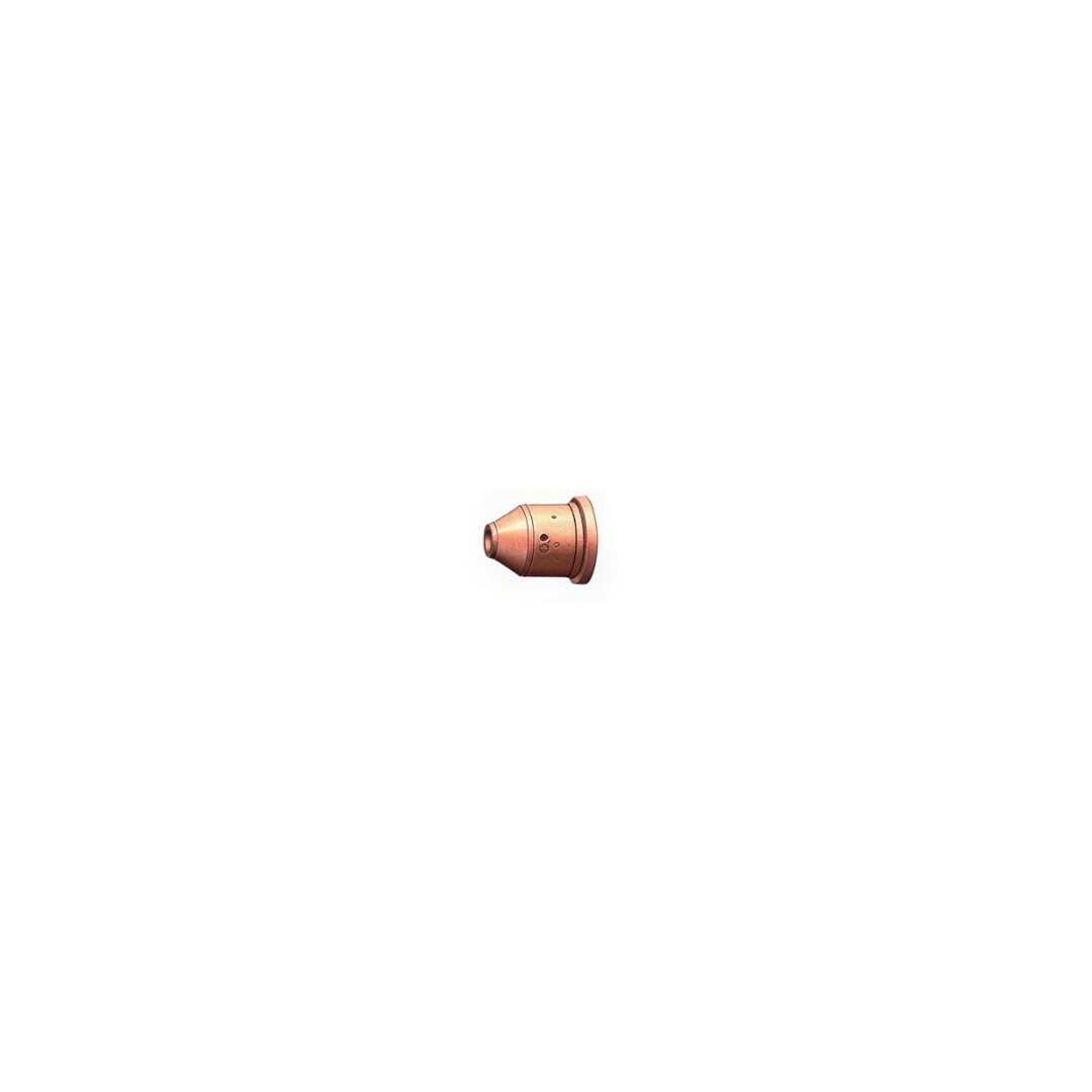 copper gouging nozzle for thermacut plasma cutter on white background