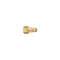 copper colored air fitting on black background
