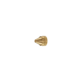 A small brass nozzle tip shown against a plain white background.