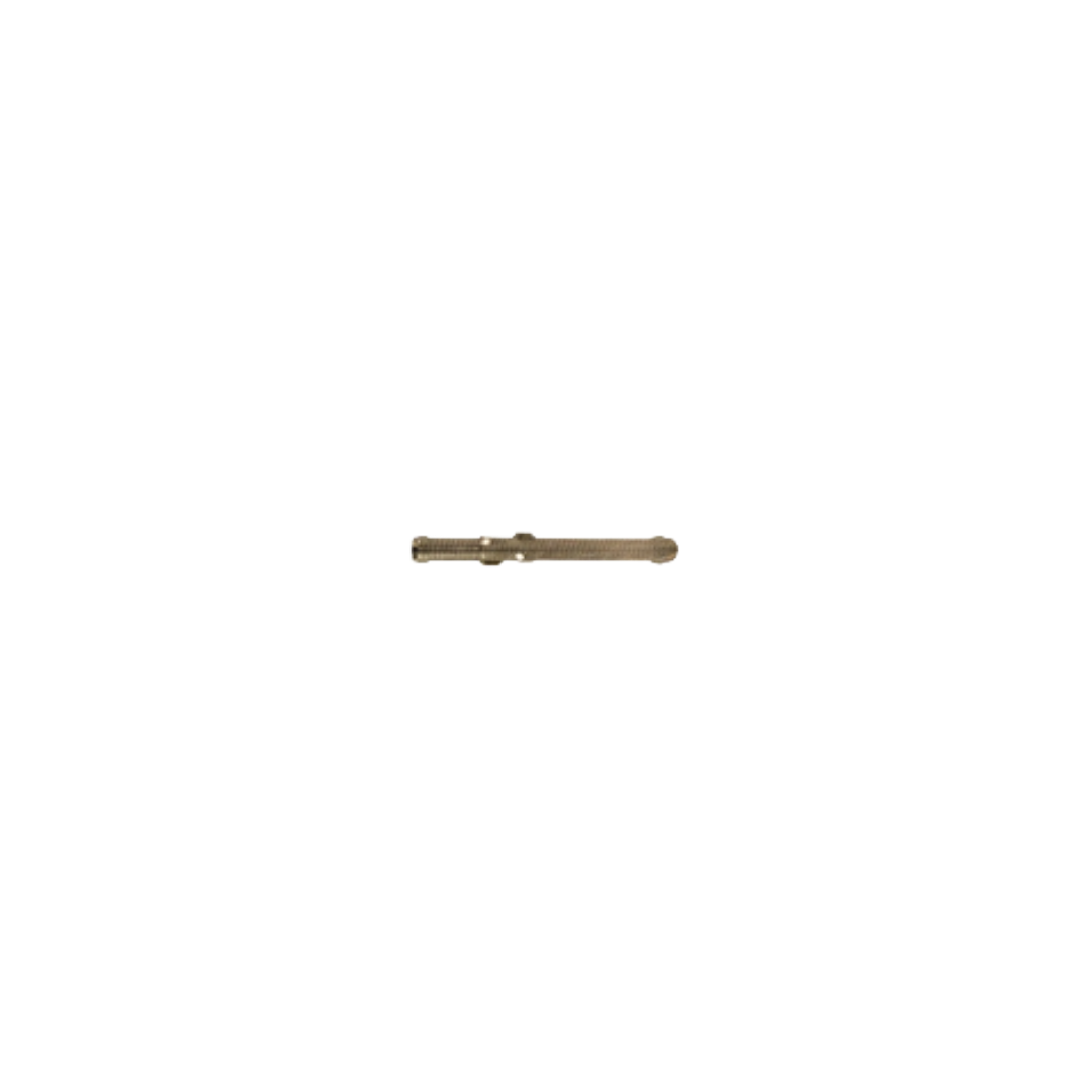 A small metallic cylindrical component with a threaded end, shown horizontally against a plain white background.