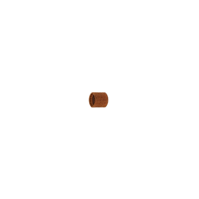 brown plastic cylinder baffle for plasma cutting on black background