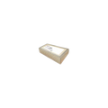 small white box on black background