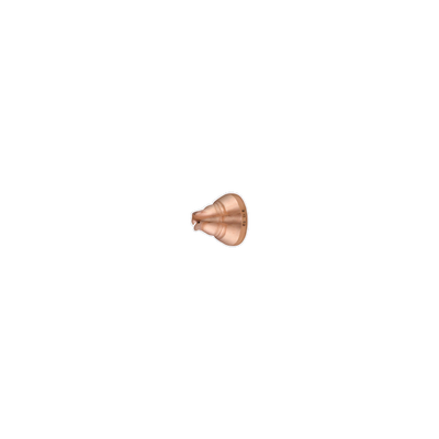 A small gold-colored metal accessory, possibly a decorative ring or clasp, shown against a solid white background.