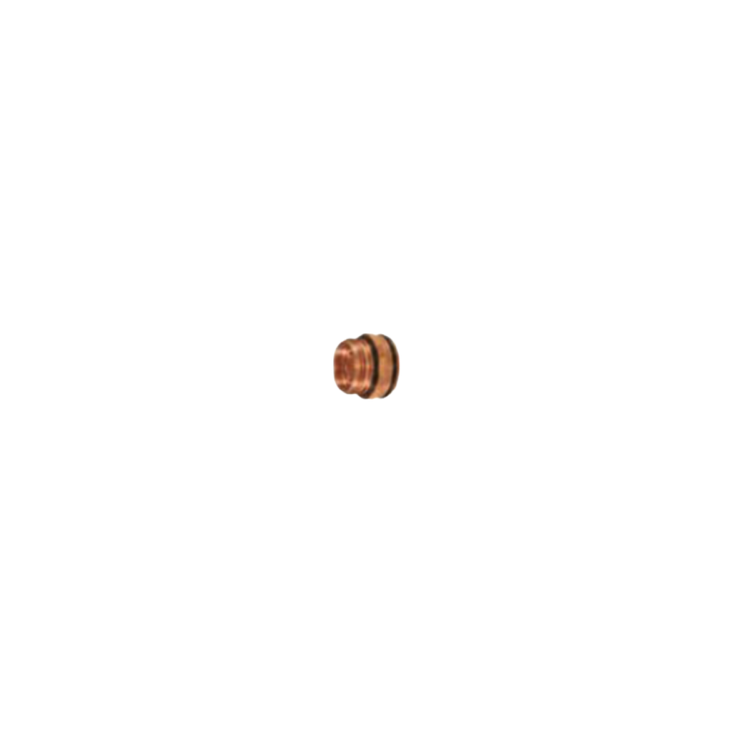 A small copper-colored metal connector or fitting shown against a plain white background.