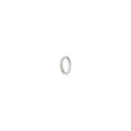 A single silver-toned metal ring with a textured, ribbed outer surface, shown against a solid white background.