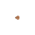 Copper colored shield for plasma cutting on black background
