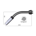 Binzel 016.D410 45° mid-length gooseneck drawing, for ABIMIG AT 415 MIG welding torch