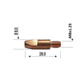 141.0008 Aluminum-Wire Contact Tip, M8, .040 in. Wire, for ABIMIG AT 355 and AT 415 MIG welding torches