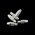 147.0117 Silver-Plated CuCrZr Contact Tip, M8, .030 in. Wire, for ABIMIG AT 355 and AT 415 MIG welding torches