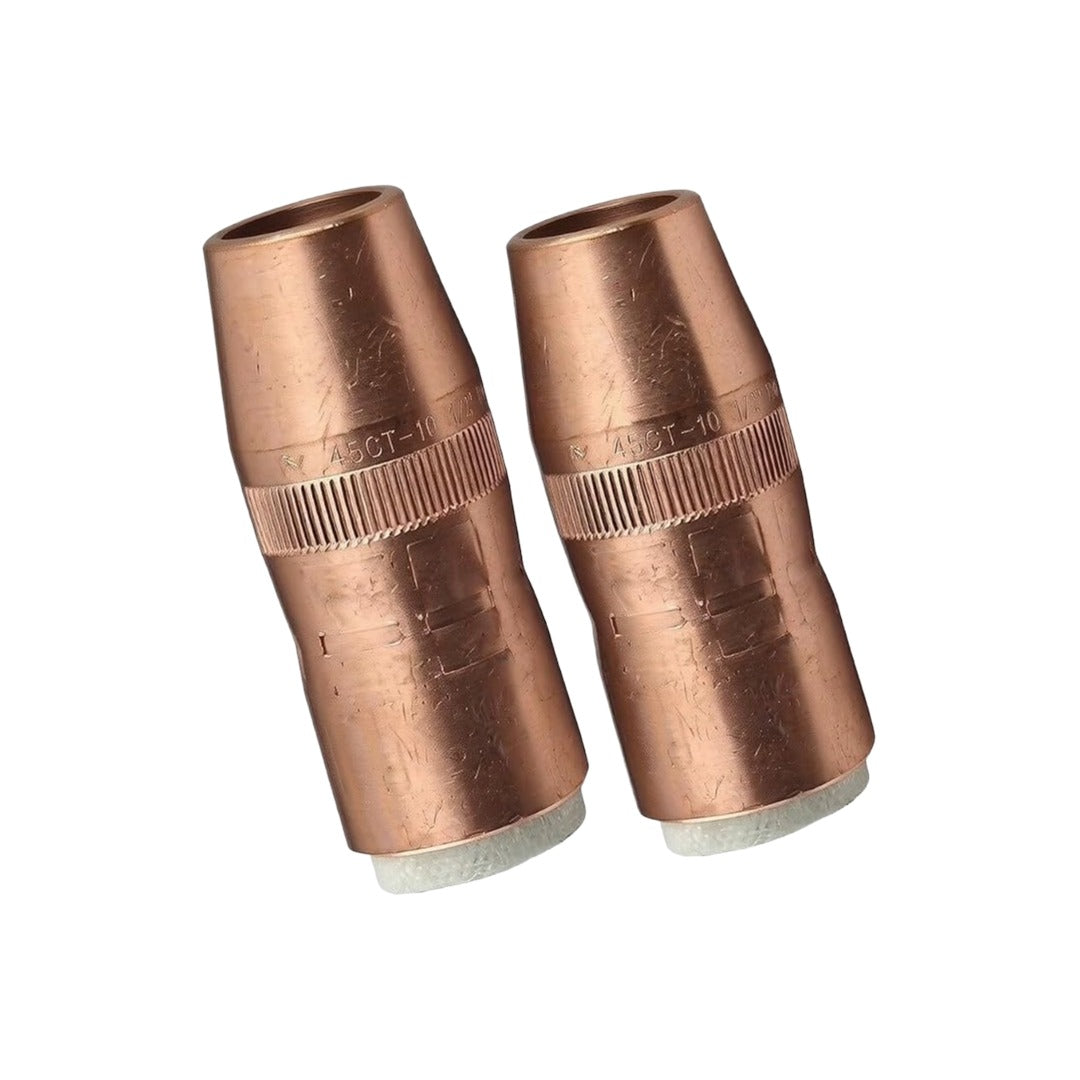 Binzel N-3418C copper MIG nozzle, 3/4 in. bore, 1/8 in. recess, for Bernard and Miller Centerfire MIG welding torches