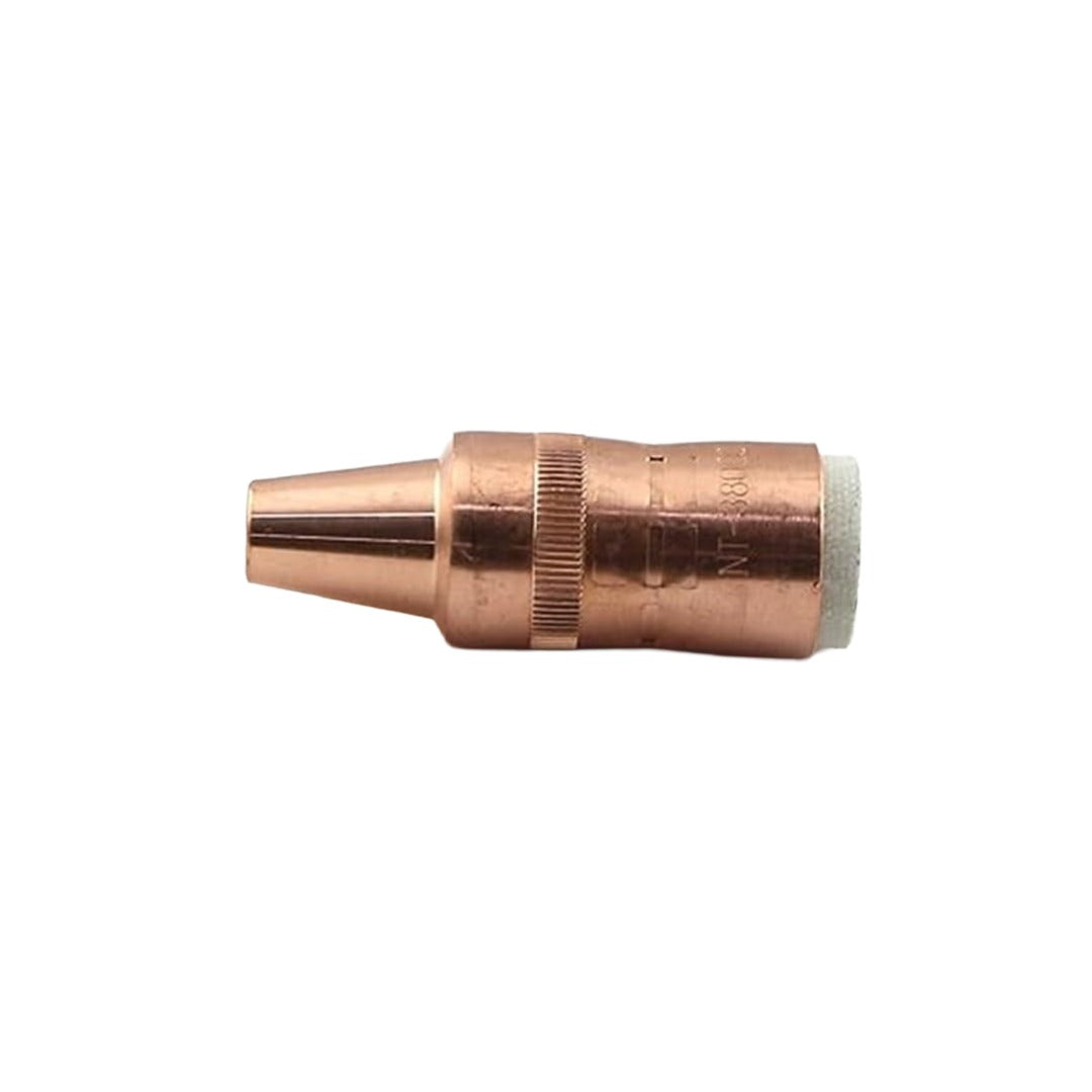 Binzel NT-3800C copper tapered MIG nozzle, 3/8 in. bore, flush, for Bernard and Miller Centerfire MIG welding torches