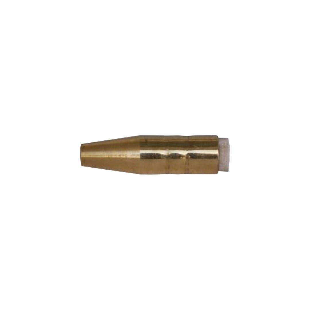 Binzel NST-3800B brass tapered MIG nozzle, 3/8 in. bore, flush, for Bernard and Miller Centerfire MIG welding torches