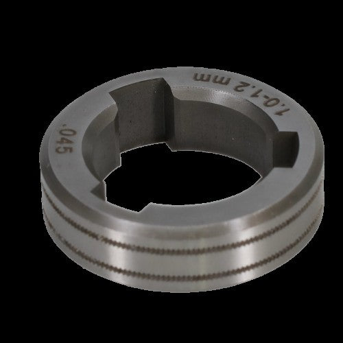 Binzel Lincoln-style knurled drive roll for flux-cored wire