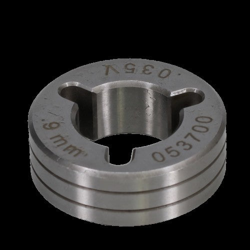 Binzel V-grooved drive roll for Miller wire feeders
