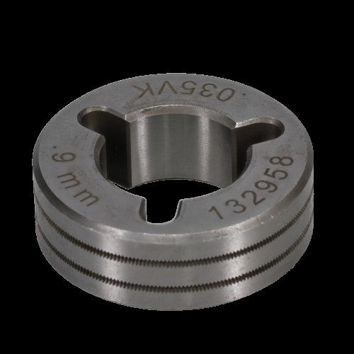 Binzel V-knurled drive roll for Miller wire feeders
