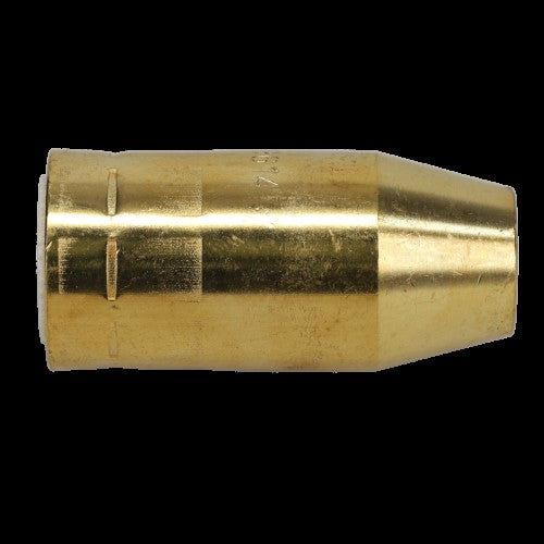 Binzel 199614 heavy-duty screw-on nozzle, 5/8 in. orifice, brass, for Miller Roughneck MIG welding torches
