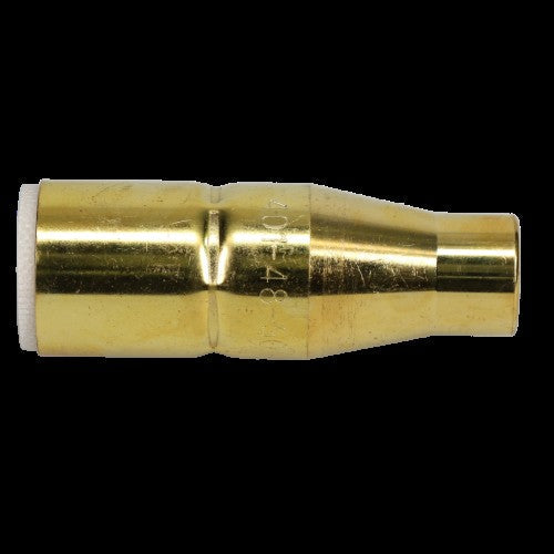 401-48-50 Binzel standard-duty brass bottleneck nozzle, 1/2 in. bore, 1/8 in. stick-out, for TOUGH LOCK MIG welding torches