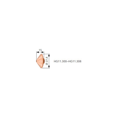 double nozzle for laser cutting precitec