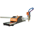 Thermacut EX-TRACK CNC 10 x 5 ft portable CNC cutting system cutting steel plate