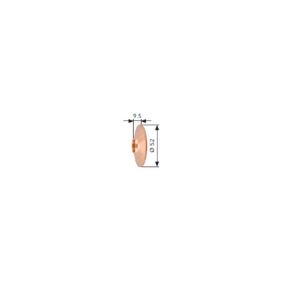 Thermacut® HG10.472 Shield (copper) for Bystronic® laser
